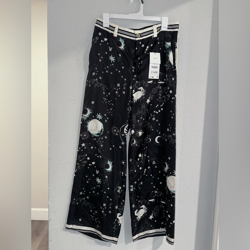 Silk trouser pants. Zara.